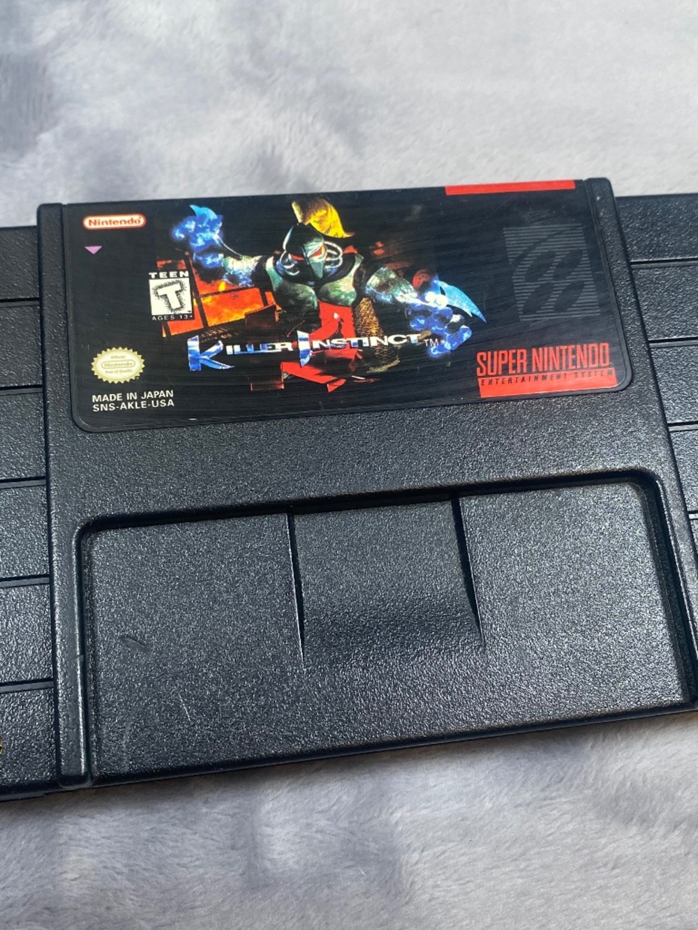 Killer Instinct Super Nintendo SNES Game Cartridge